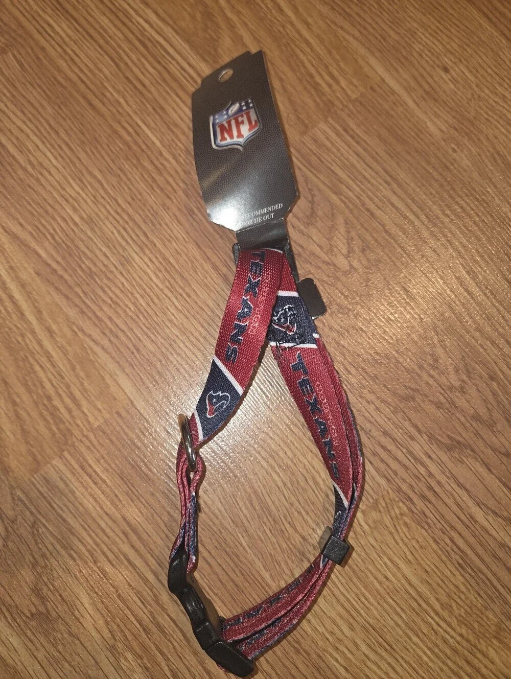 Houston Texans Adjustable Dog Collar S, M, L NFL Football Red Team Logo NWT